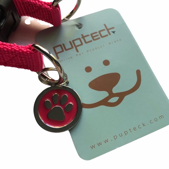 NEW PUPTECK PiNK No Pull Step-In Dog Puppy Harness Adjustable Paw Print Charm - Picture 5 of 12